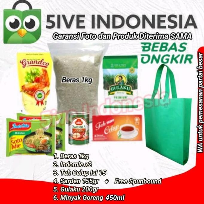 

(KHUSUS INSTAN) Paket Sembako Hemat / Paket Sembako Murah Parcel Gift Hampers 3