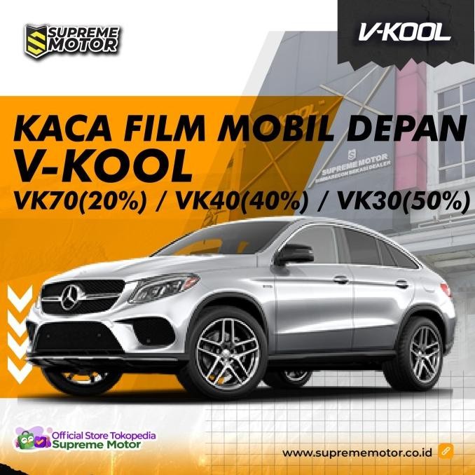 // Kaca Film Mobil Depan V-Kool Vk70 / Vk40 / Vk30 (Custom) //