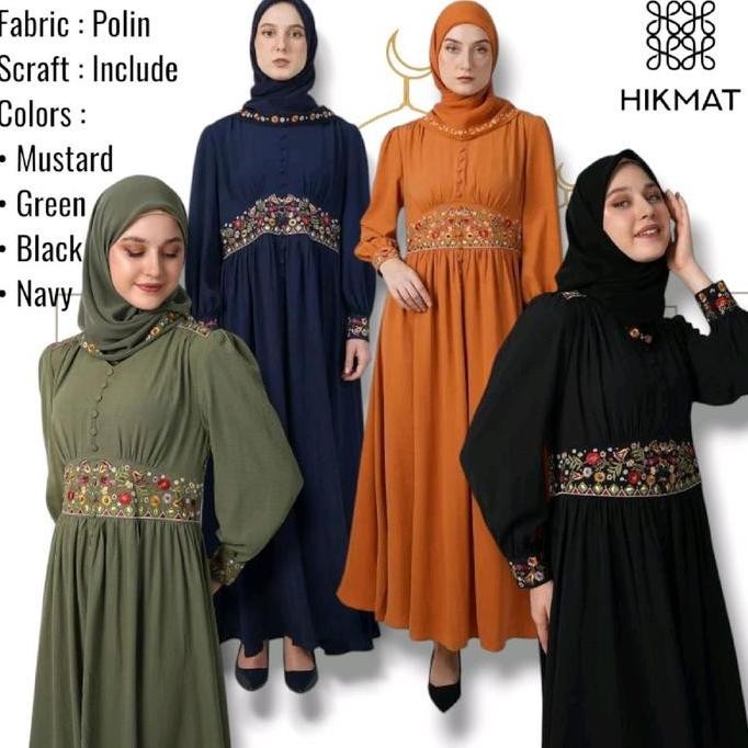 Produk Baru Abaya Hikmat Fashion Original A1218 / Dress