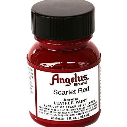 

Angelus Scarlet Red Acrylic Leather Paint Cat Bahan Kulit Merah 1Oz