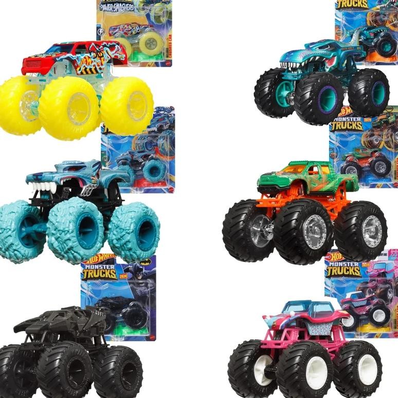 Genuine Hot Wheels Crushed Car Monster Trucks Boys Toys 1:64 Diecast Mega Wrex Barbie Beast Bashers 