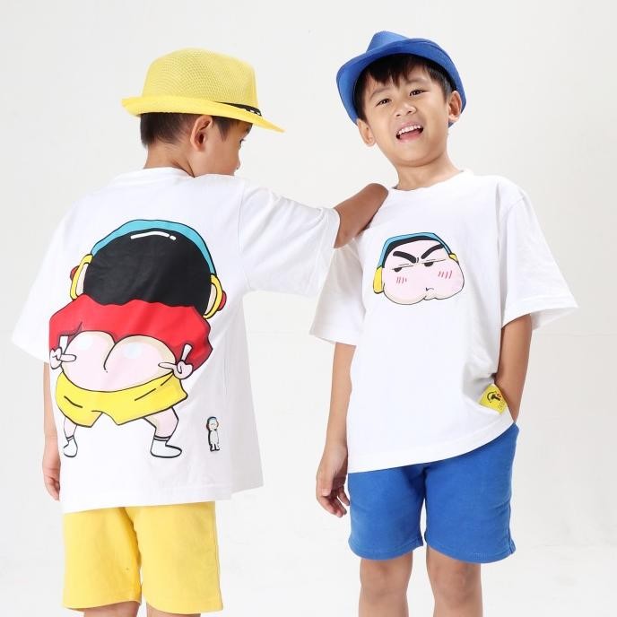 TERBARU - DODDS KIDS OVERSIZED T-SHIRT SINCHAN WHITE