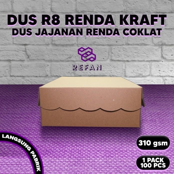 

Box Dus Nasi Kraft Renda R8 18X18 Kotak Katering 310Gsm (Per Pack)