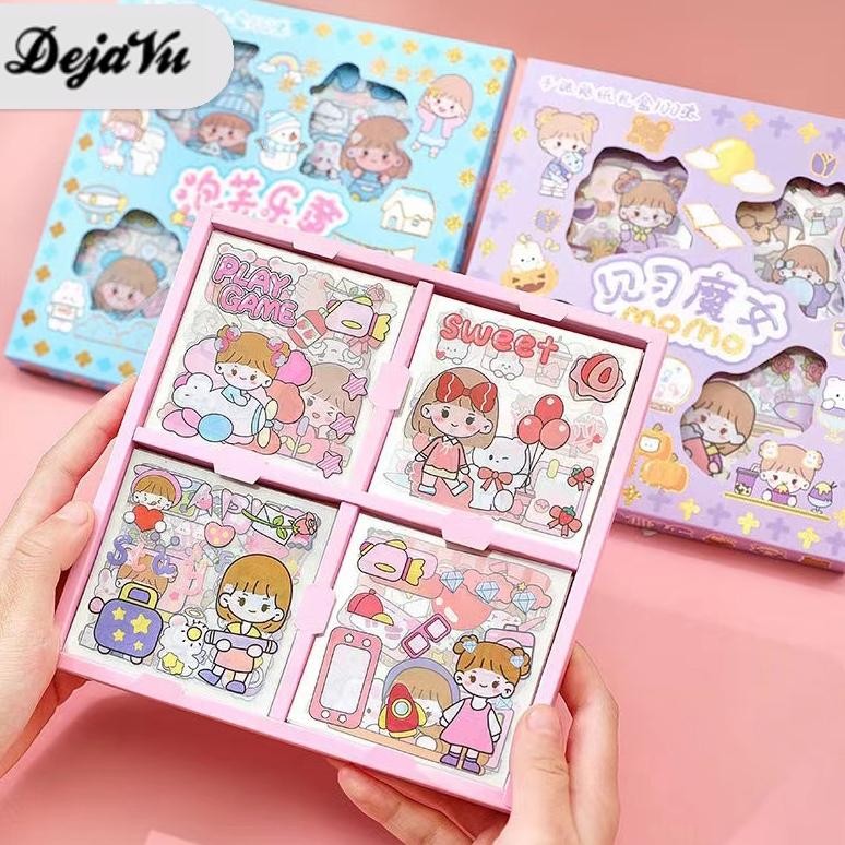 

''Terlaris" Dejavu Stiker Lucu Sticker Kartun Korea Motif Anti Air Lembar Sticker Waterproof Sticker Stiker Aesthetic Hsb666 Murah