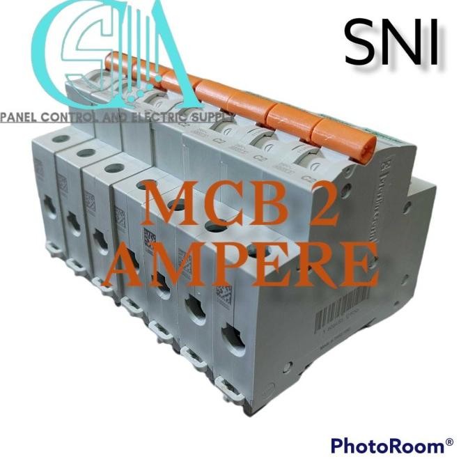Terjangkau Schneider Domae Mcb 1P 2A 1 Phase 2 Ampere Amper 450 Watt 450W Sni