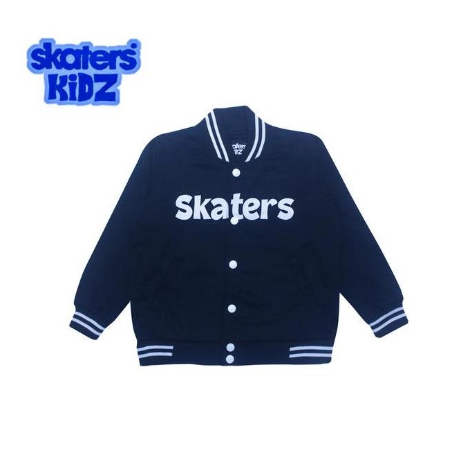 BEBAS ONGKIR - Jaket Varcity Anak Skaters Kidz Sablon/Floking SKATERS