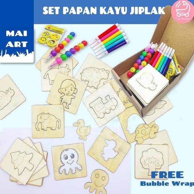 

Terbaru Mai Art Box Set 32 Pcs Alat Tulis Mini Dan Alat Jiplak Kayu Tracing Gambar Pensil Penghapus Spidol