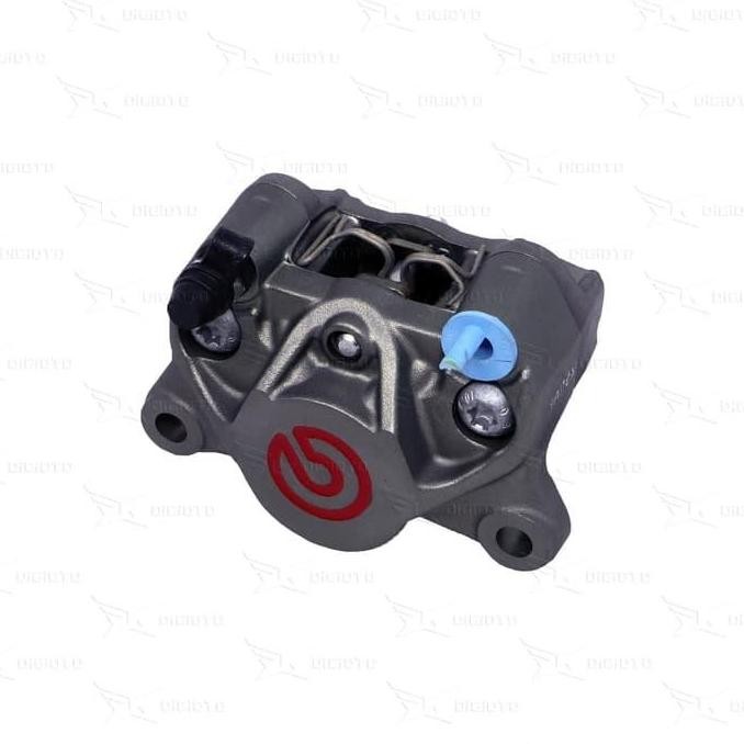 Kaliper Brembo 2 Piston Grey Red Logo
