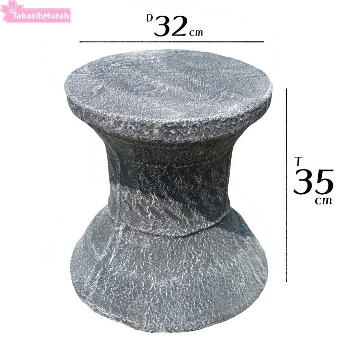 Pilar Pot Bunga Minimalis (D= 32cm, T= 35cm)