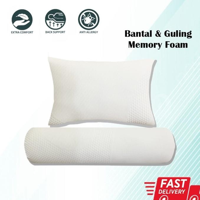 Bantal Guling Set Hotel Tidur Memory Foam
