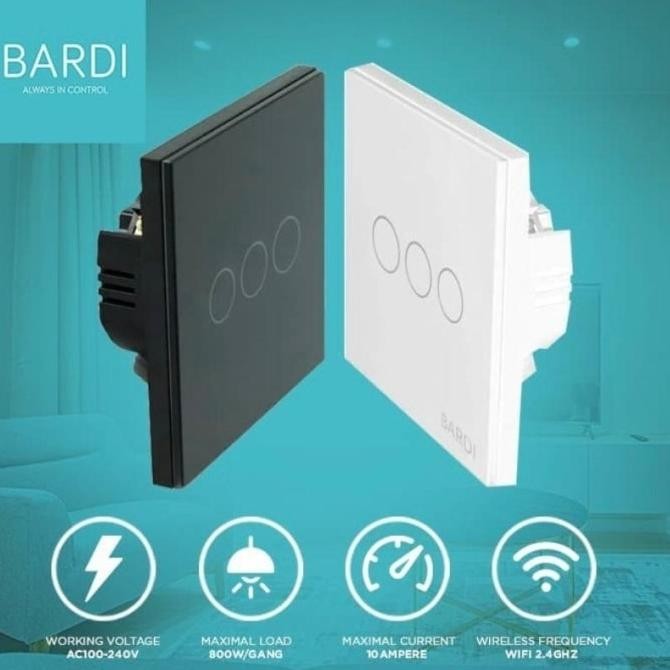 Spesial Bardi Smart Wall Switch 3 Gang Eu Wifi Smart Home - Saklar Lampu