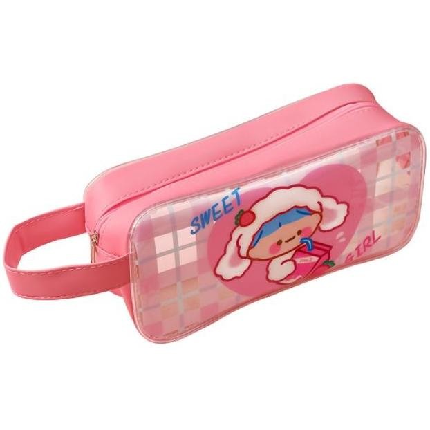 

Terbaru Dompet pensil sweetheart girl Tempat pensil lucu Blue Pink