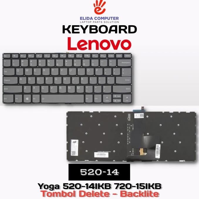 Keyboard Lenovo IdeaPad Slim 3-14IIL05 3-14IML05 3-14ITL05 Backlight