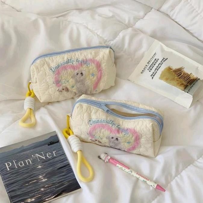 

Terbaru Tempat Pensil Puppy and Kitten Pencil Case Large Capacity Cosmetic Bag Pouch Tempat Makeup