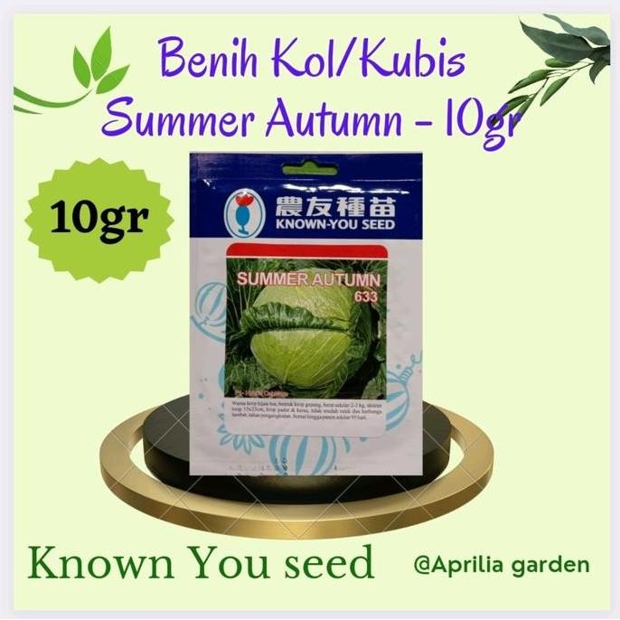 Benih Bibit Kubis /Kol Summer Autumn 10gr Original Known You Seed