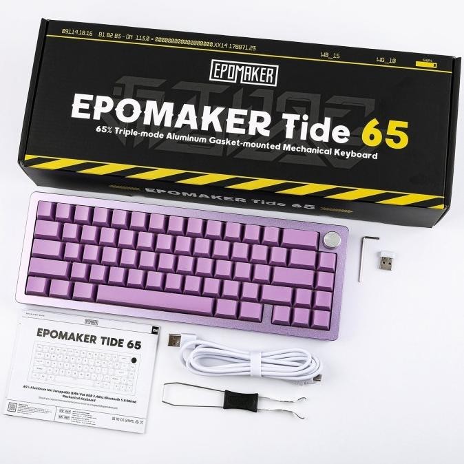 Tide65 Epomaker Wired / Wireless Tri Mode 65% Knob Layout Mechanical Keyboard