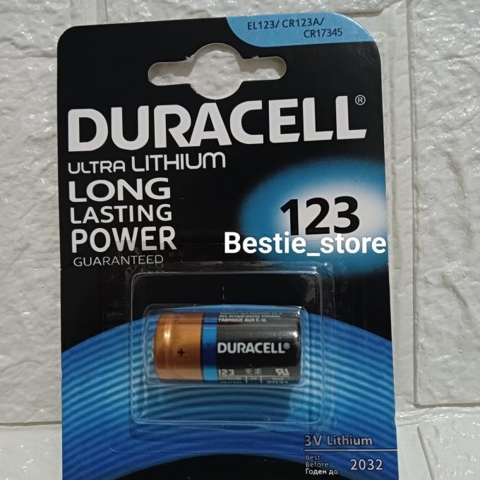 Terlaris Baterai Batre Battery Duracell Lithium 3V_Cr123_Cr 123_Ultra Lithium