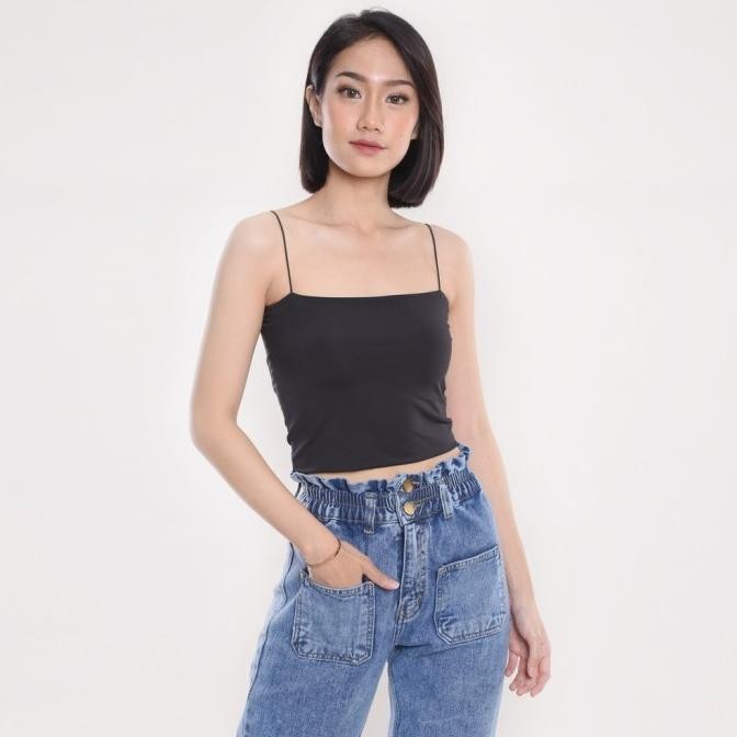 Baru ADA - Tank Top Jane Basic Crop Top Wanita