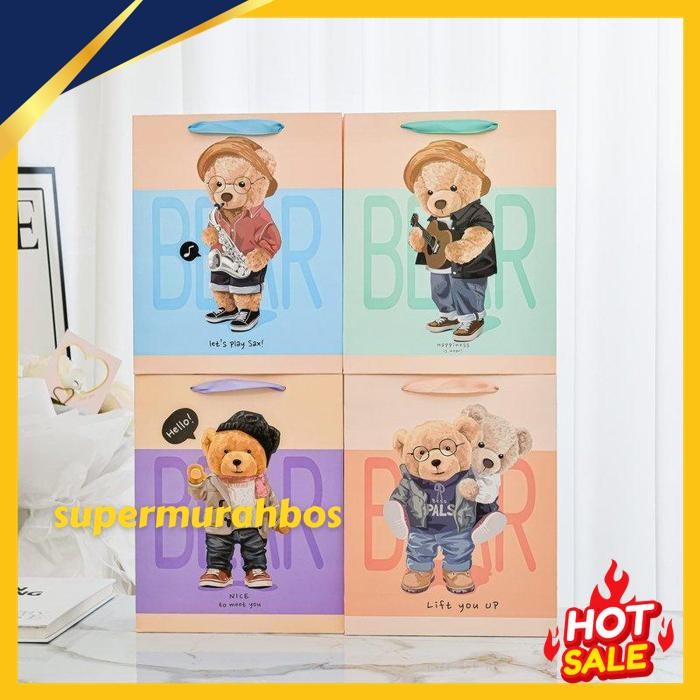 

PAOPAO PAPERBAG TEDDY BEAR VALENTINE LOVE BAHAN TEBAL BERUANG LOVE CUTE BEST DEAL !!