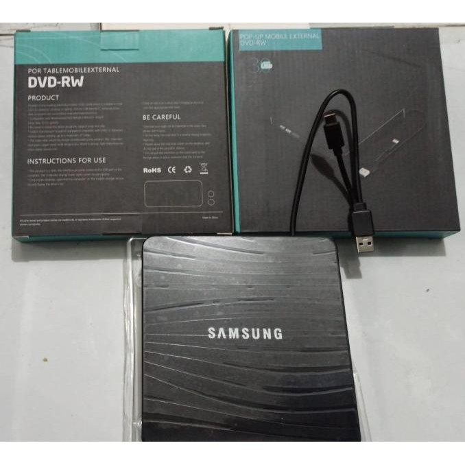 Dvd Rw Samsung + Type C Slim External Usb Dvd+/-Rw Optical Drive Original