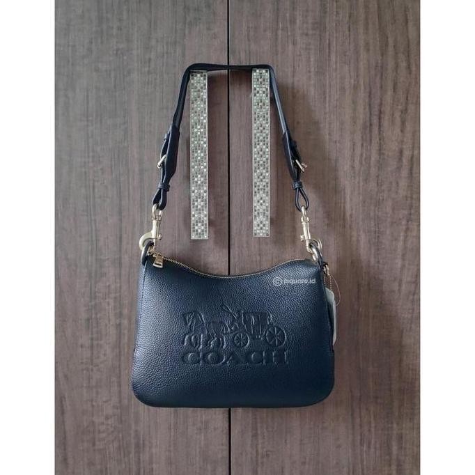 Coach Black Leather Jes Hobo Shoulder Bag Tas Ori Authentic Original H24ID