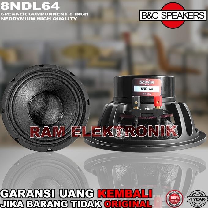 Terlaris Komponen Speaker 8 Inch B&C 8Ndl64 / 8 Ndl 64 Neodymium Neo 700 Watt