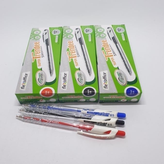 

Tersedia Pulpen Flexoffice Trendee Colorful Pulpen Gel 0.7 - Hitam