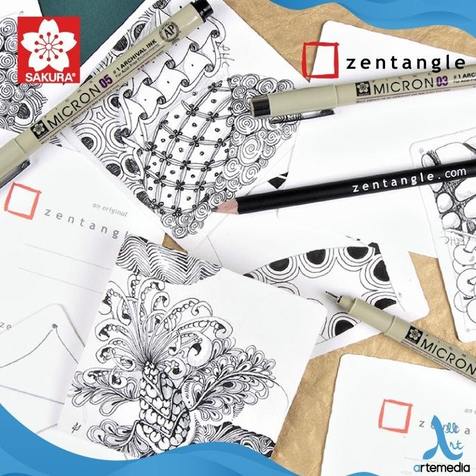 

Tersedia Drawing Pen Sakura Zentangle Set Pigma Micron Pulpen Gambar