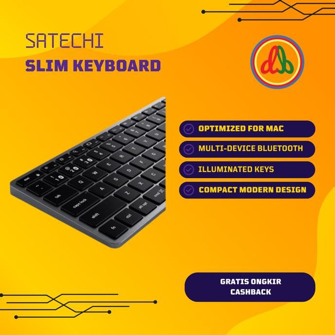 Satechi Slim Bluetooth Backlit Keyboard For Mac