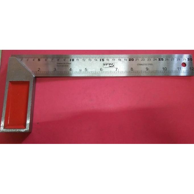 

siap kirim penggaris siku besi / siku meter / siku garis / penggaris bangunan