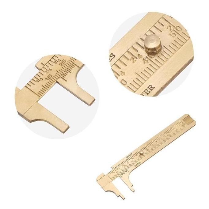 

siap kirim jangka sorong kuningan / mini solid kuningan penggaris jangka sorong