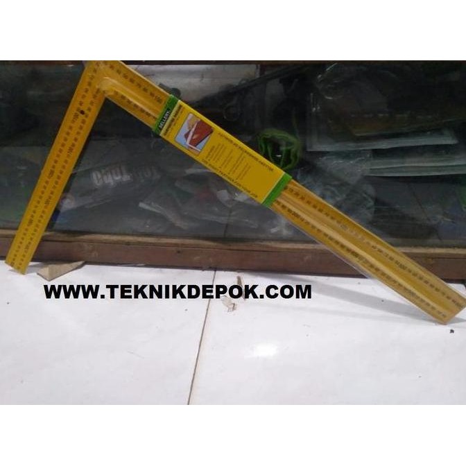 

siap kirim penggaris siku 40 x 60 cm penggaris siku besi hitam alat ukur meteran