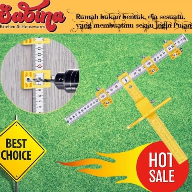 

siap kirim penggaris alat ukur bantu bor presisi woodworking drilling aid