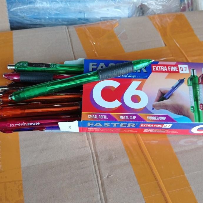 

Tersedia Pulpen Faster C6 /Ballpoint Pen/Extra Fine