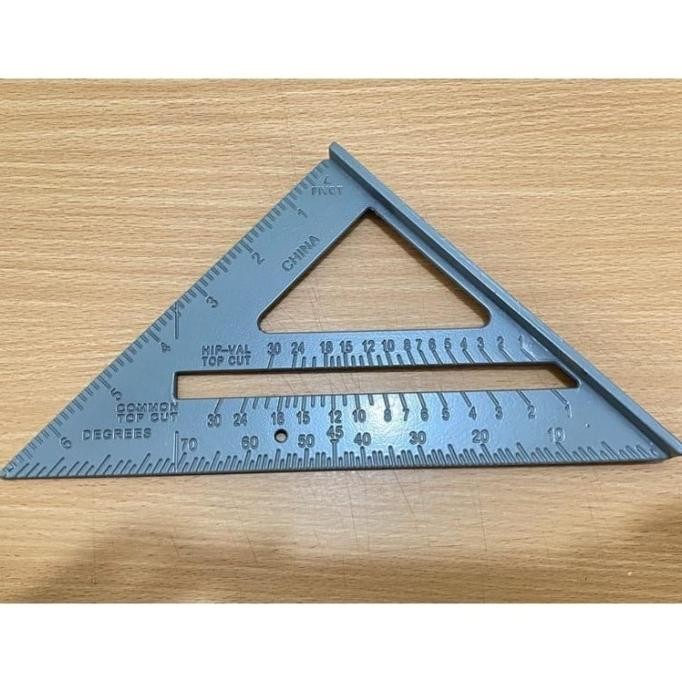 

siap kirim speed square 7 inch alumunium penggaris segitiga woodworking - merah
