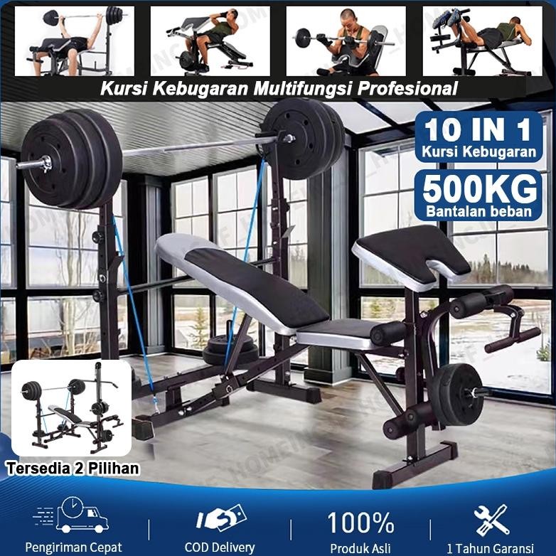 Alat Olahraga Fitness Bench Press Multifungsi Adjustable Multy Weight Fitness Bench Press Multifungs