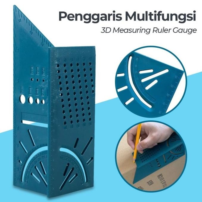 

siap kirim marking ruler - 3d miter angle - penggaris segitiga - speed square