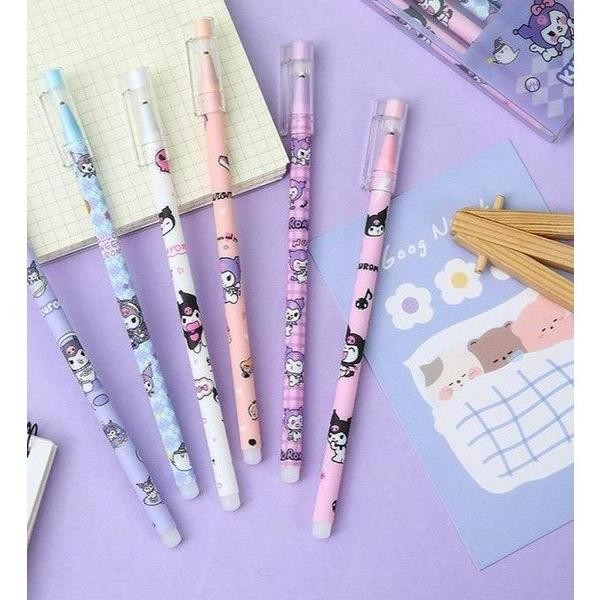 

Tersedia Bolpoin Tinta Alat Tulis / Pulpen Gel Hapus Karakter Anak Isi 12 Pcs