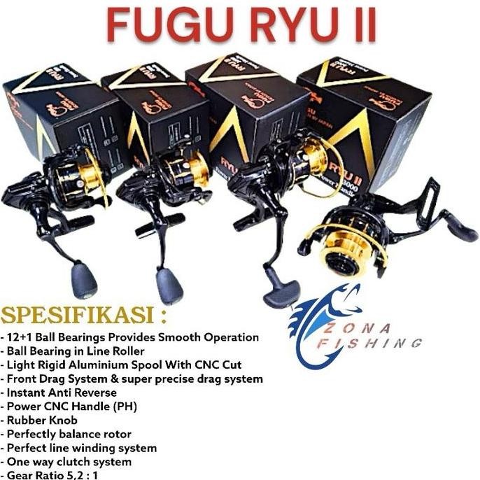 Reel Fugu Ryu Ii Power Handle 1000 2000 Co
