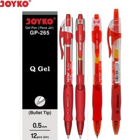 

Tersedia Pulpen / Bolpen Gel Pen (Pena Jel) Joyko Gp-265 Q Gel - Merah
