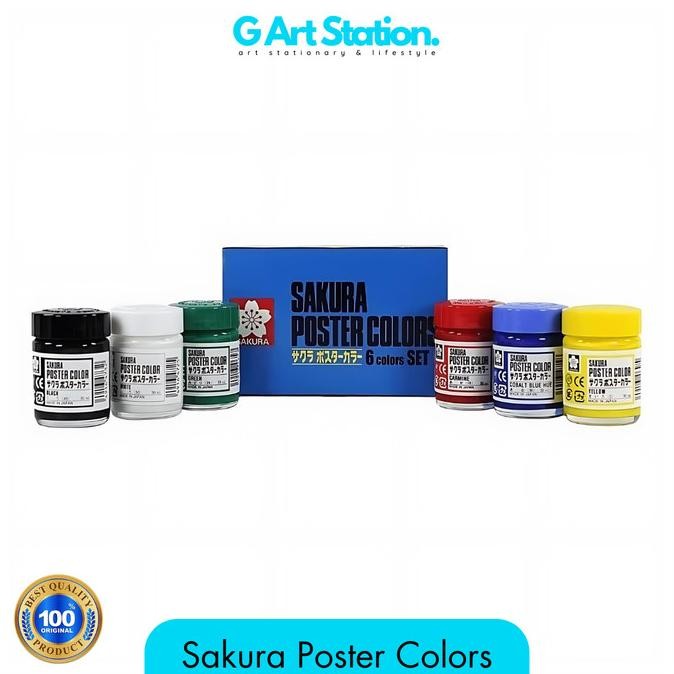 

NEW SAKURA Cat Poster / Poster Color Set 6 x 30 ML