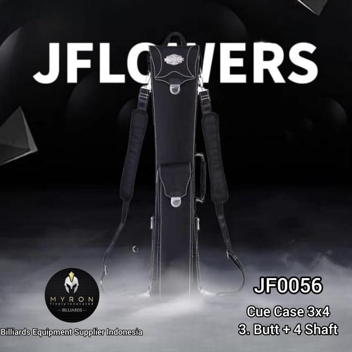 Jflowers Cue Case Jf0056~Tas Billiard Jflowers 3X4~3 Butt+4 Shaft Co
