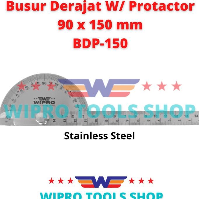 

siap kirim penggaris busur derajat dengan protactor 90 x 150mm bdp 150 wipro