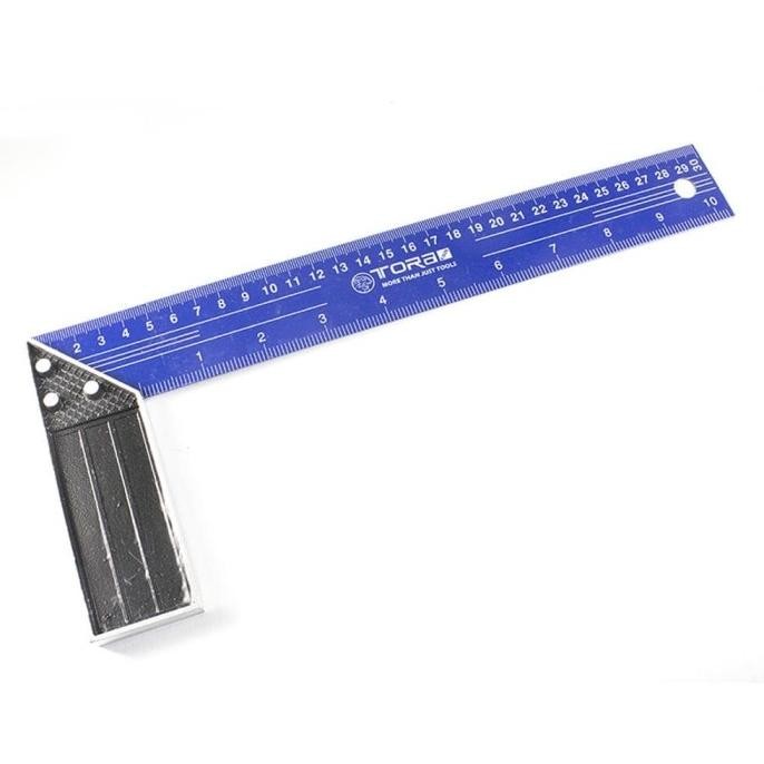 

siap kirim penggaris siku tukang 12 inci 30 cm tora / angle ruler / try square