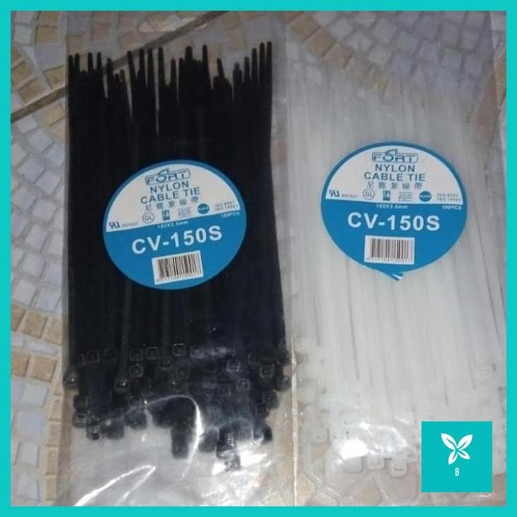 

KABEL TIES FORT 150S 150 X 3.6MM CABLE TIE PANJANG 15CM HITAM / PUTIH