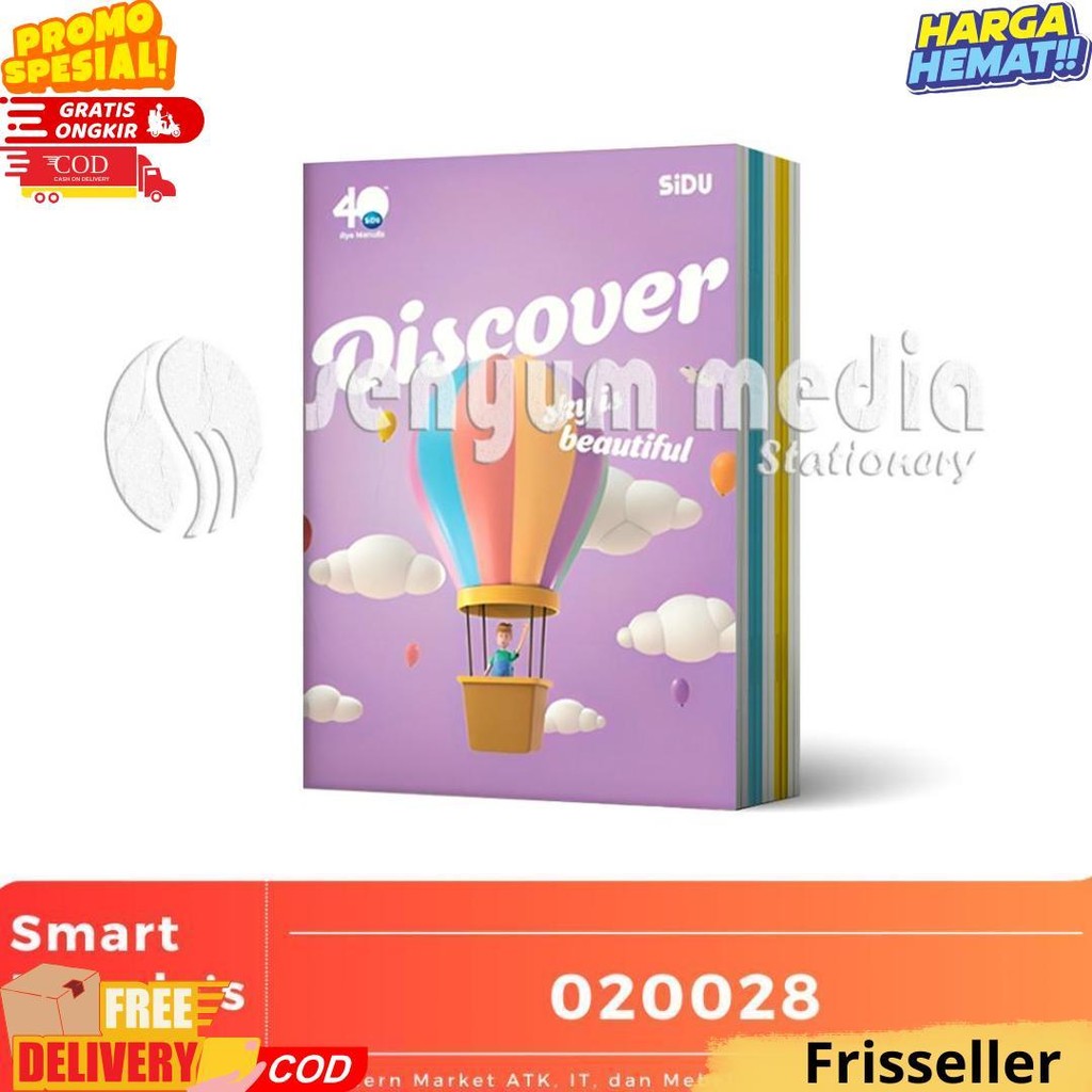 

Buku Tulis Sinar Dunia Sidu 38 Lembar Random Character (1 Pack Isi 10 Buku) (S:Pak) D Promo 4.4