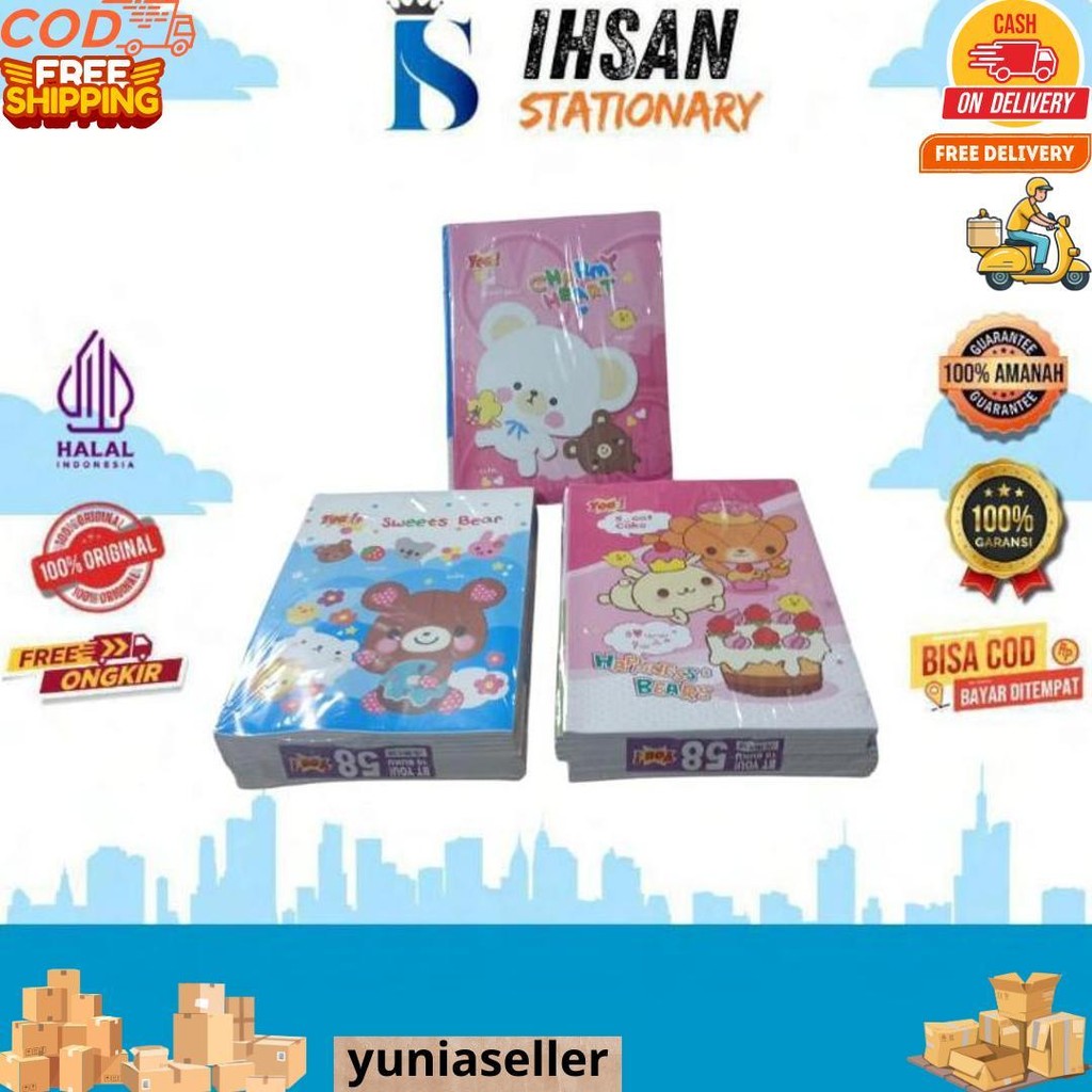 

Buku Tulis 58 You Isi 10 Buku (1 Pak) D Gratis Ongkir