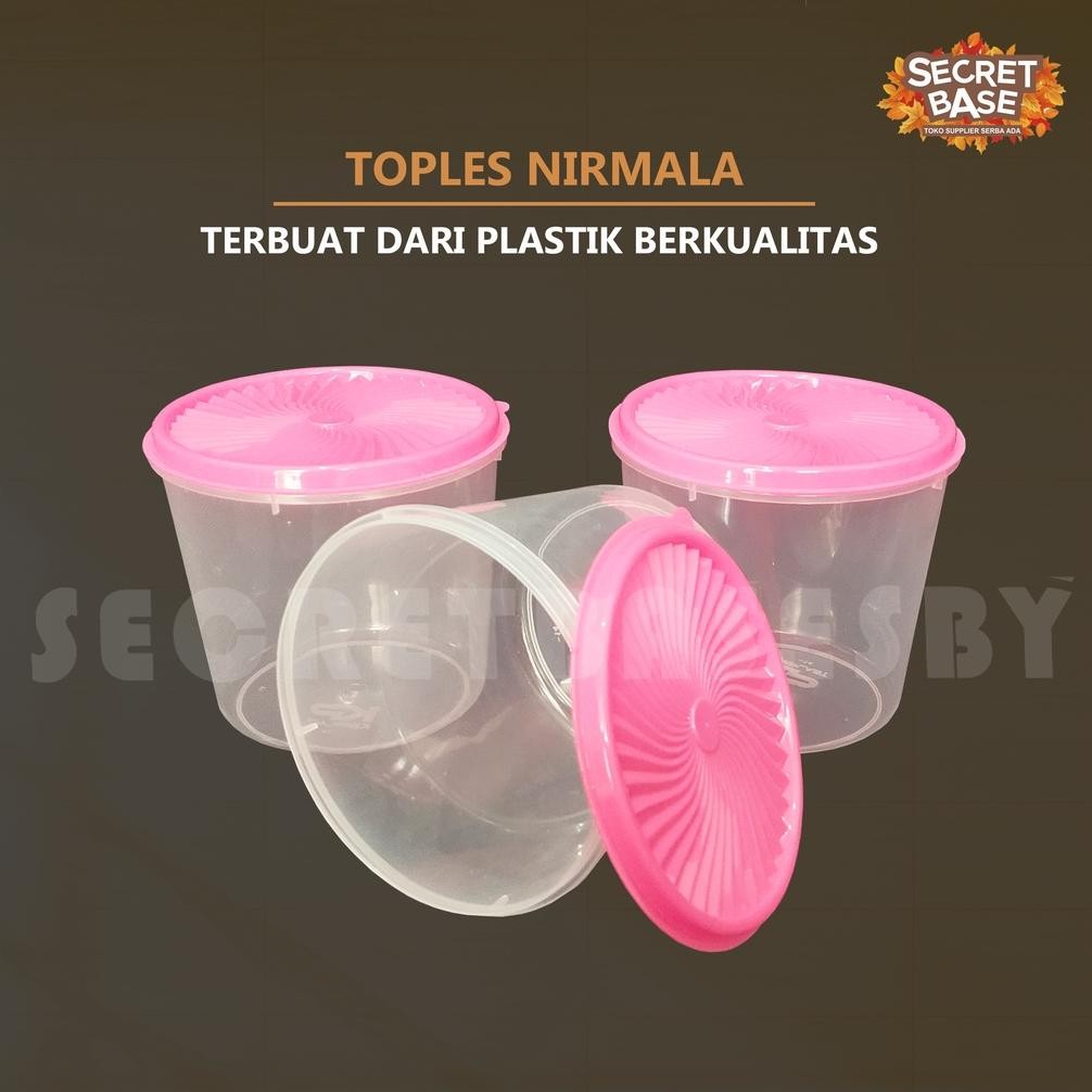 Toples Nirmala 1,5 Liter - Tempat Penyimpanan Makanan / Toples Plastik Harga Grosir