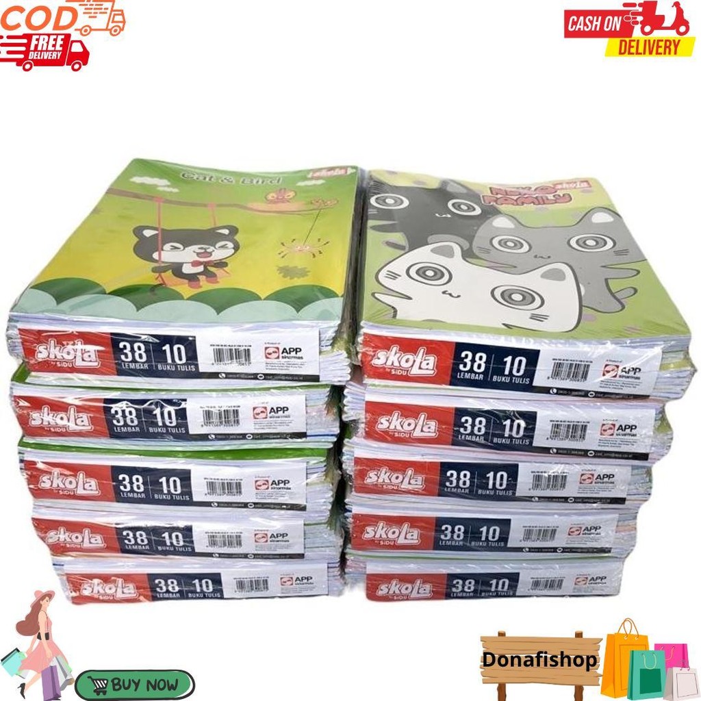 

10 Pcs Buku Tulis Sidu Skola 38 Lembar D Gratis Ongkir