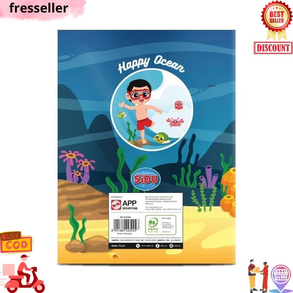 

[Stationery Spectrum] Sidu Buku Tulis 38 Lembar Sdu Eb 38 D Terlaris